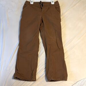 Size 10Y flannel lined Carhartt canvas pants